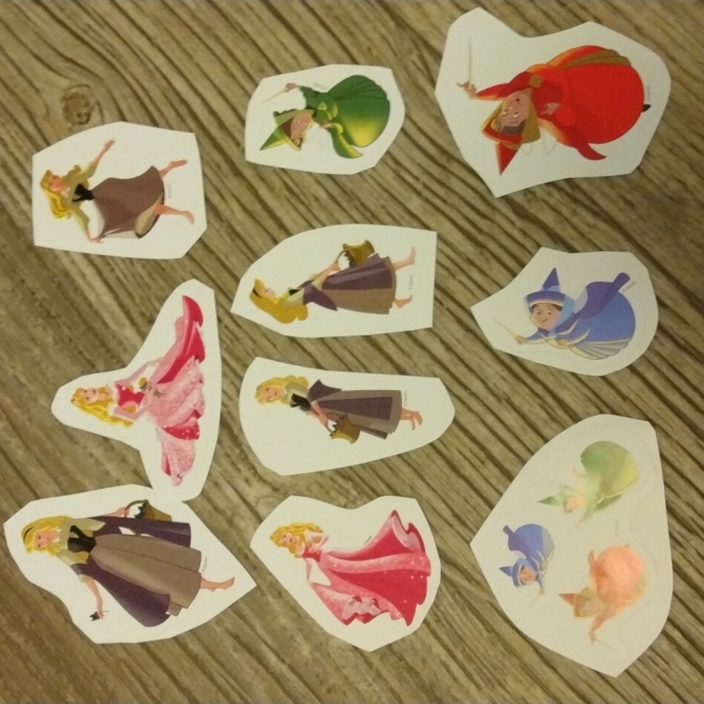 $4 if bundled Sleeping beauty stickers